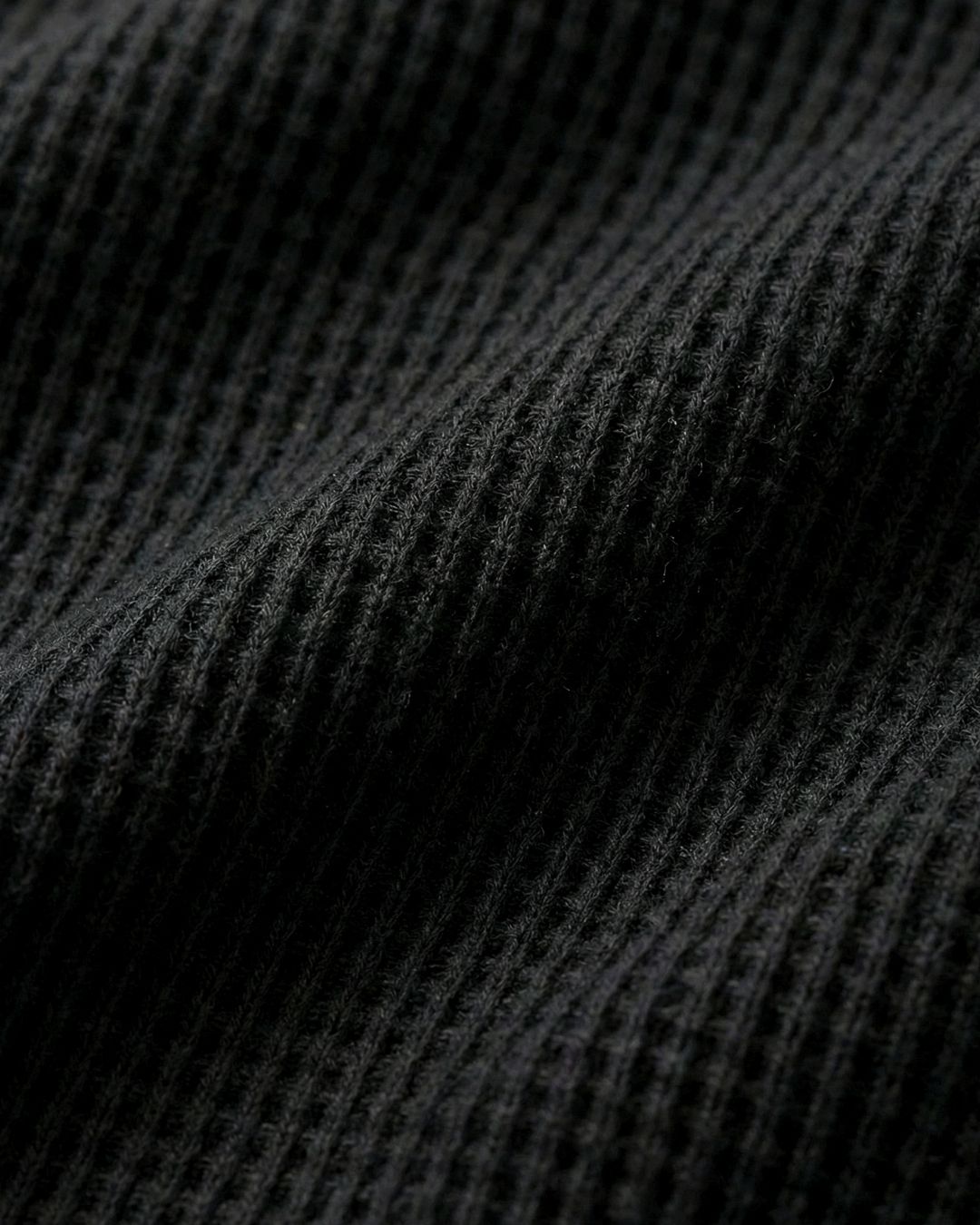 Urban Black Waffle Polo