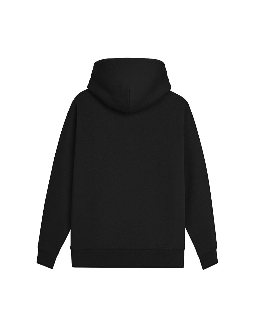 Heavyweight Black Zipped Hoodie