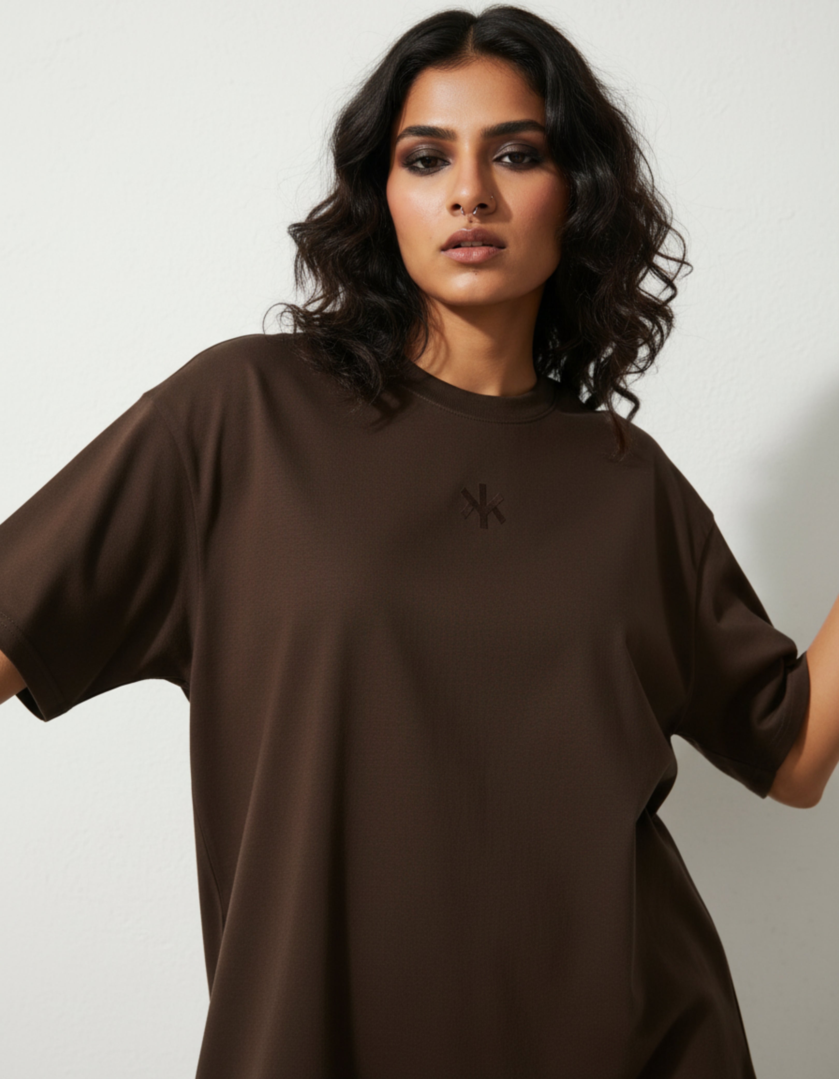 Dark Brown Oversized T-shirt