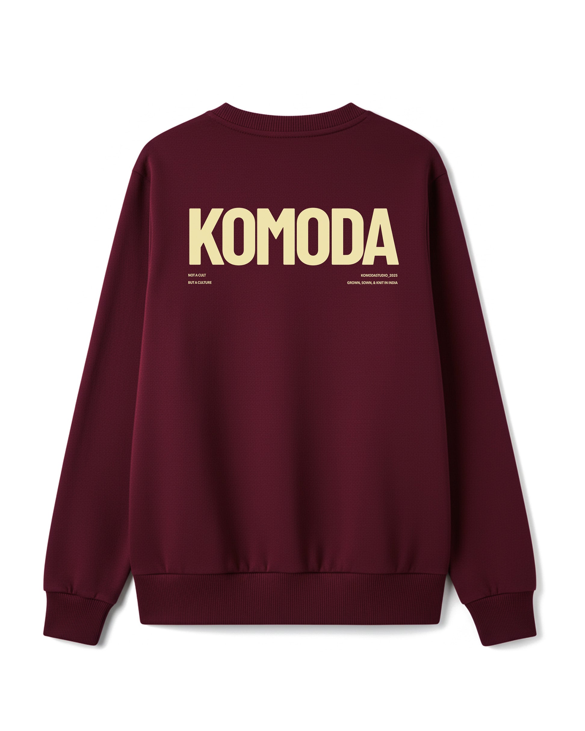 Burgundy Worldwide Oversized Sweatshirt